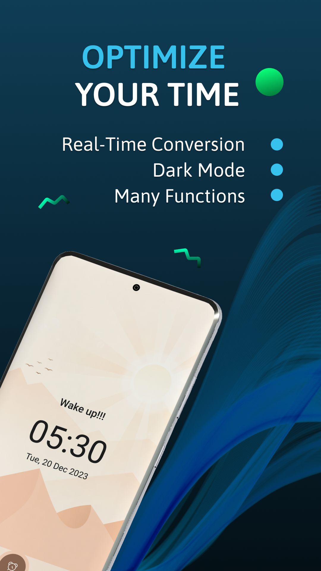 اسکرین شات 2 برنامه Alarm Clock