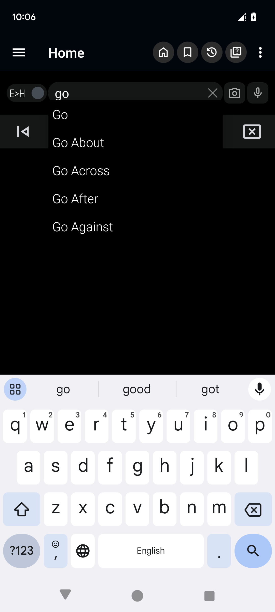 اسکرین شات 3 برنامه English Hindi Dictionary Lite