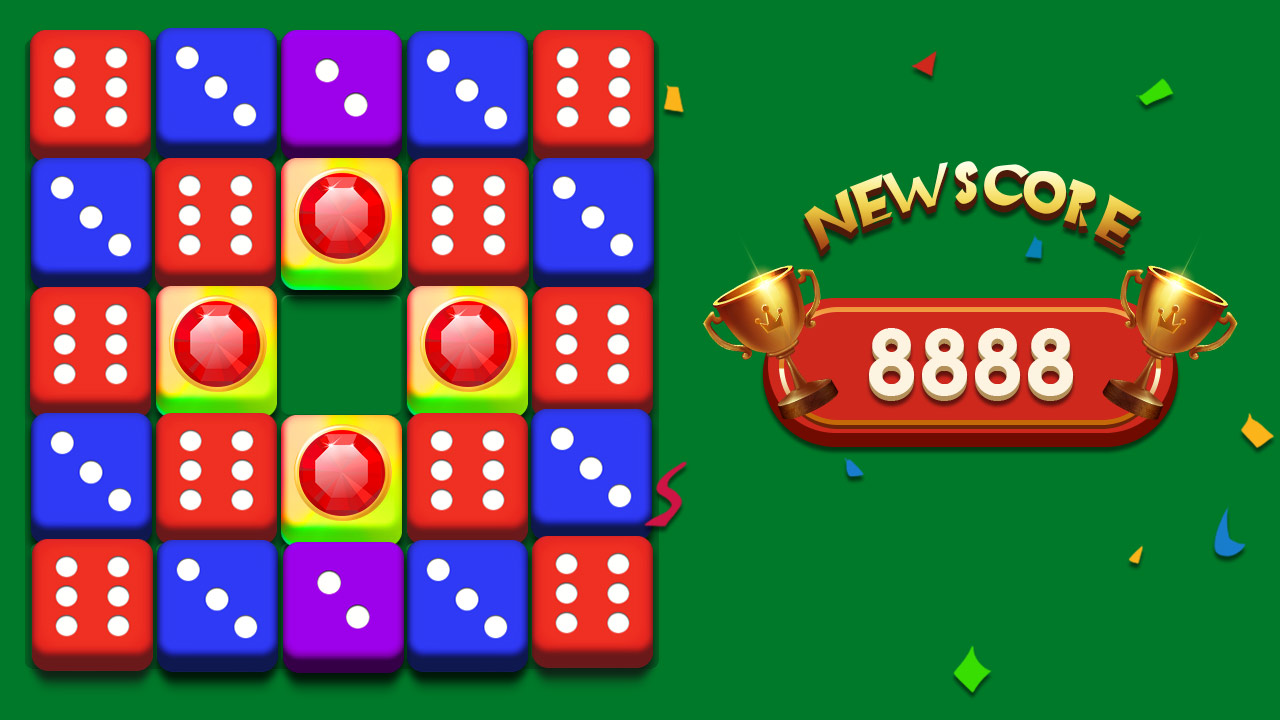 اسکرین شات 2 بازی Dice Puzzle - 3D Merge games