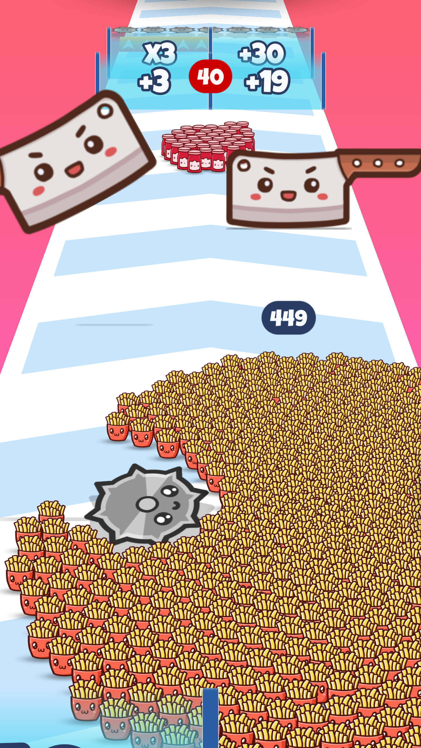 اسکرین شات 3 بازی Food Run - Crowd Control Game