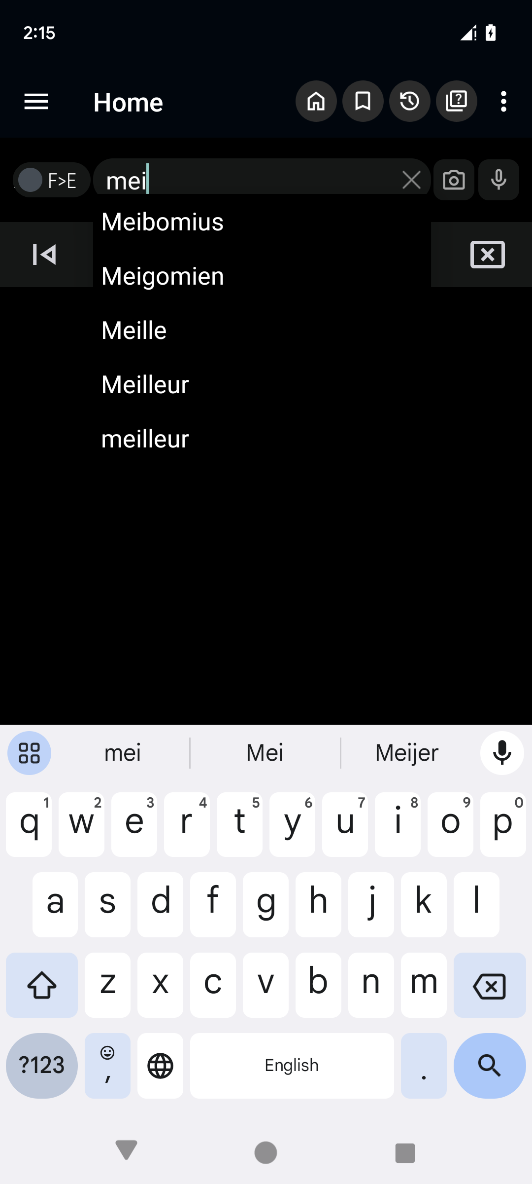 اسکرین شات 4 برنامه English French Dictionary