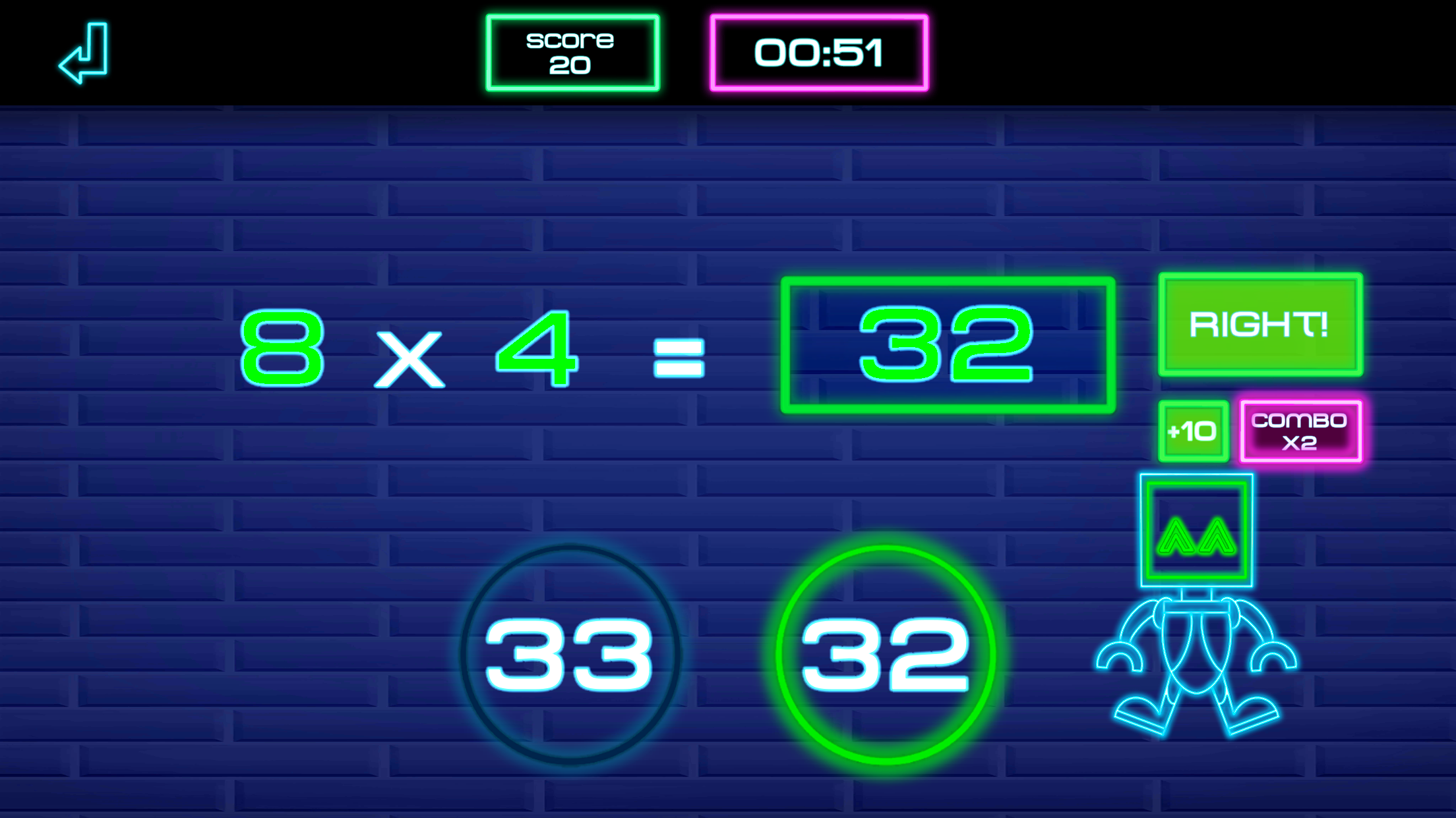 اسکرین شات 3 بازی Times tables for kids & MATH-E