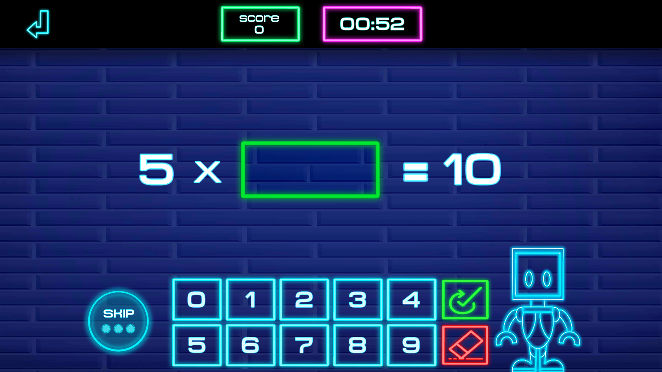 اسکرین شات 5 بازی Times tables for kids & MATH-E