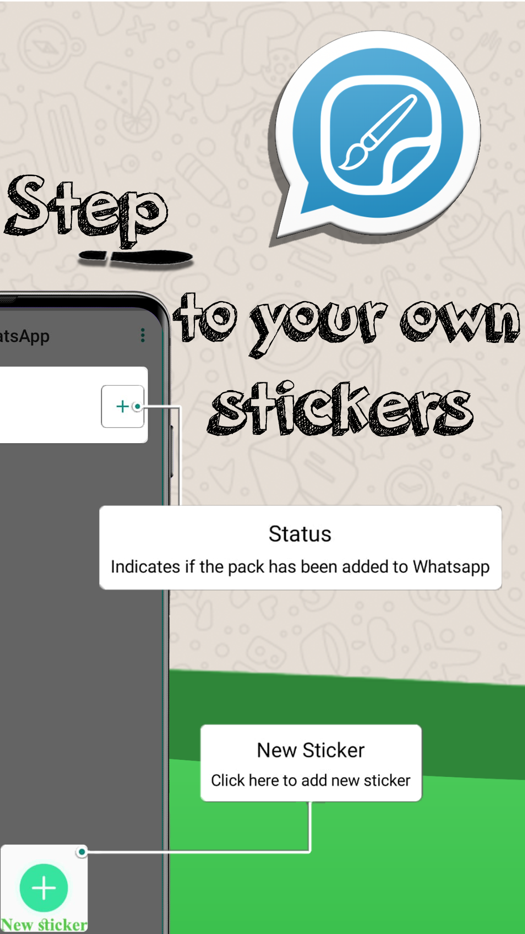 اسکرین شات 3 برنامه Create Stickers for WhatsApp