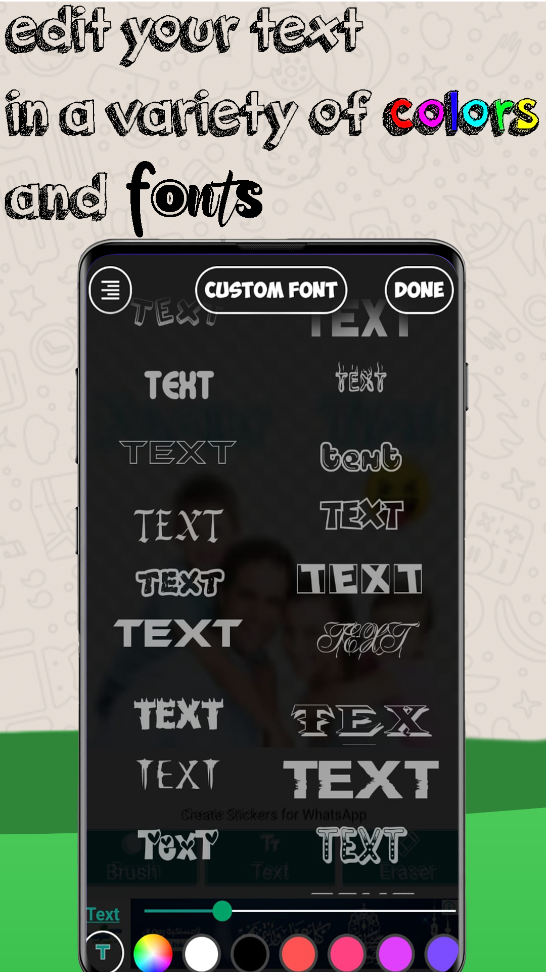 اسکرین شات 6 برنامه Create Stickers for WhatsApp