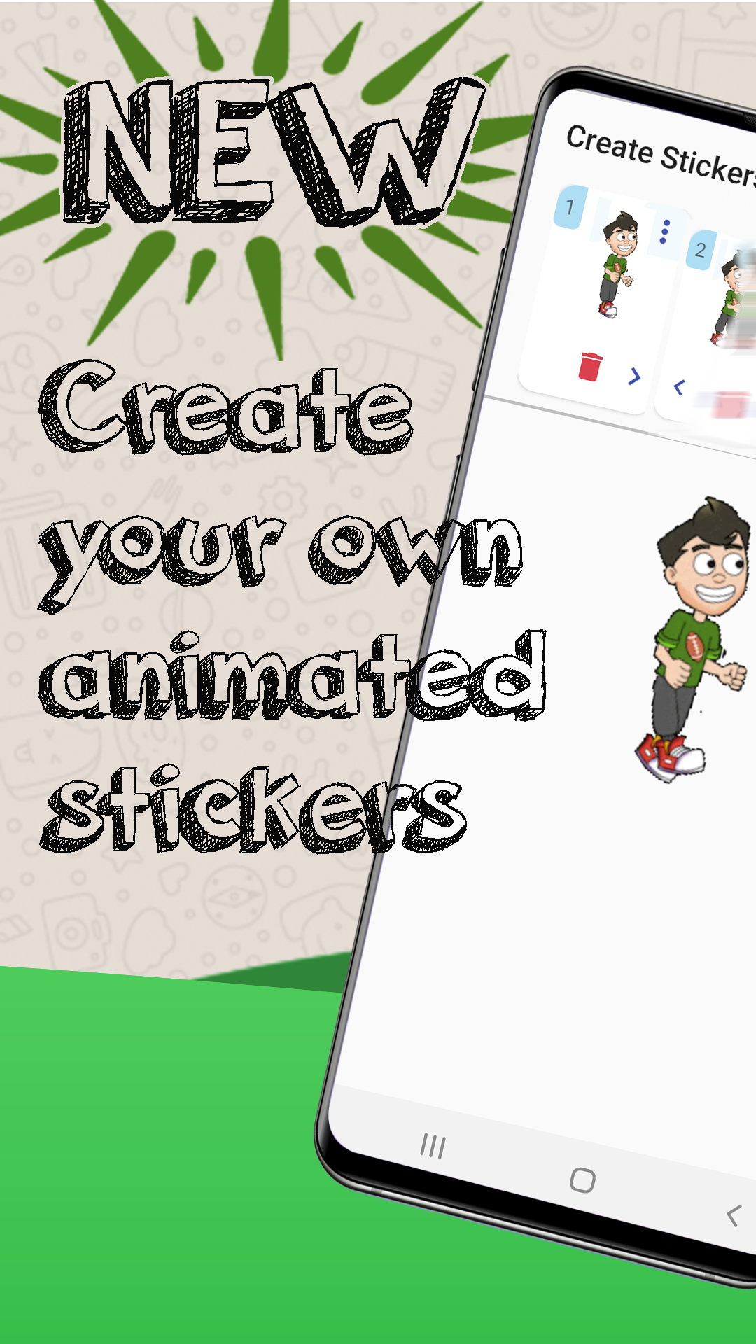 اسکرین شات 1 برنامه Create Stickers for WhatsApp