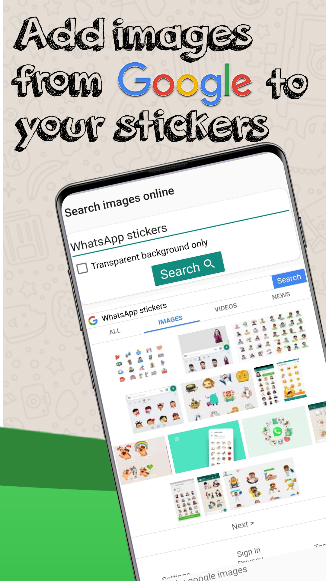 اسکرین شات 4 برنامه Create Stickers for WhatsApp