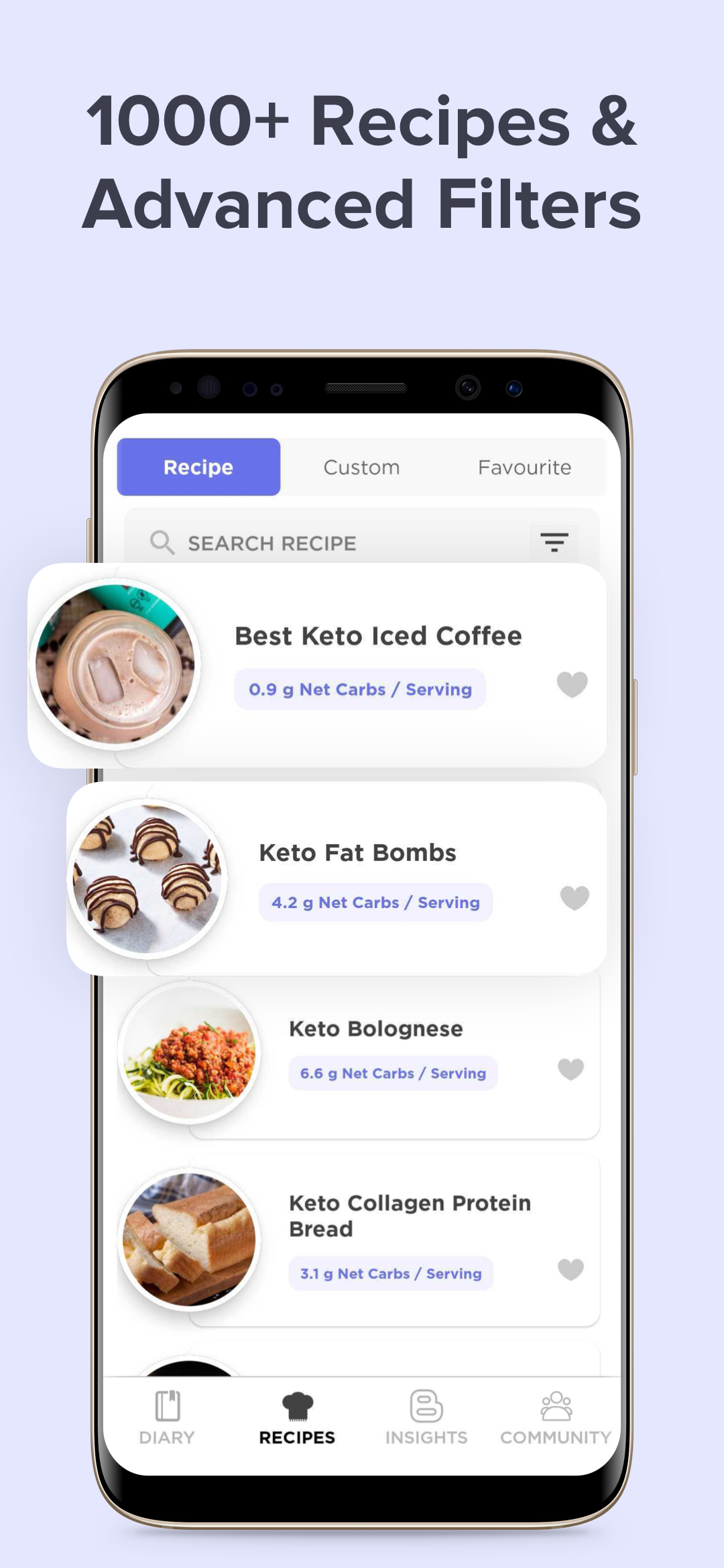 اسکرین شات 4 برنامه Keto Manager: Low Carb Diet