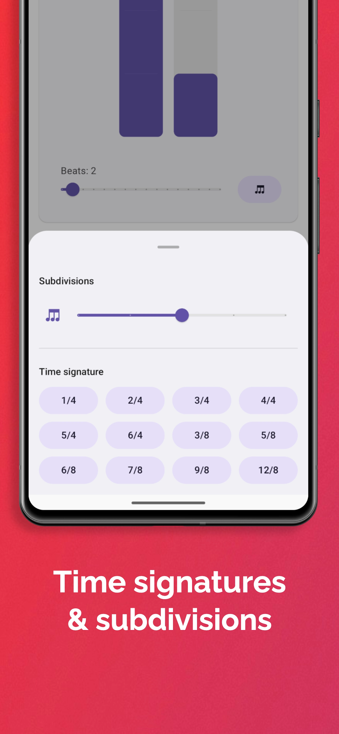 اسکرین شات 4 برنامه Easy Metronome
