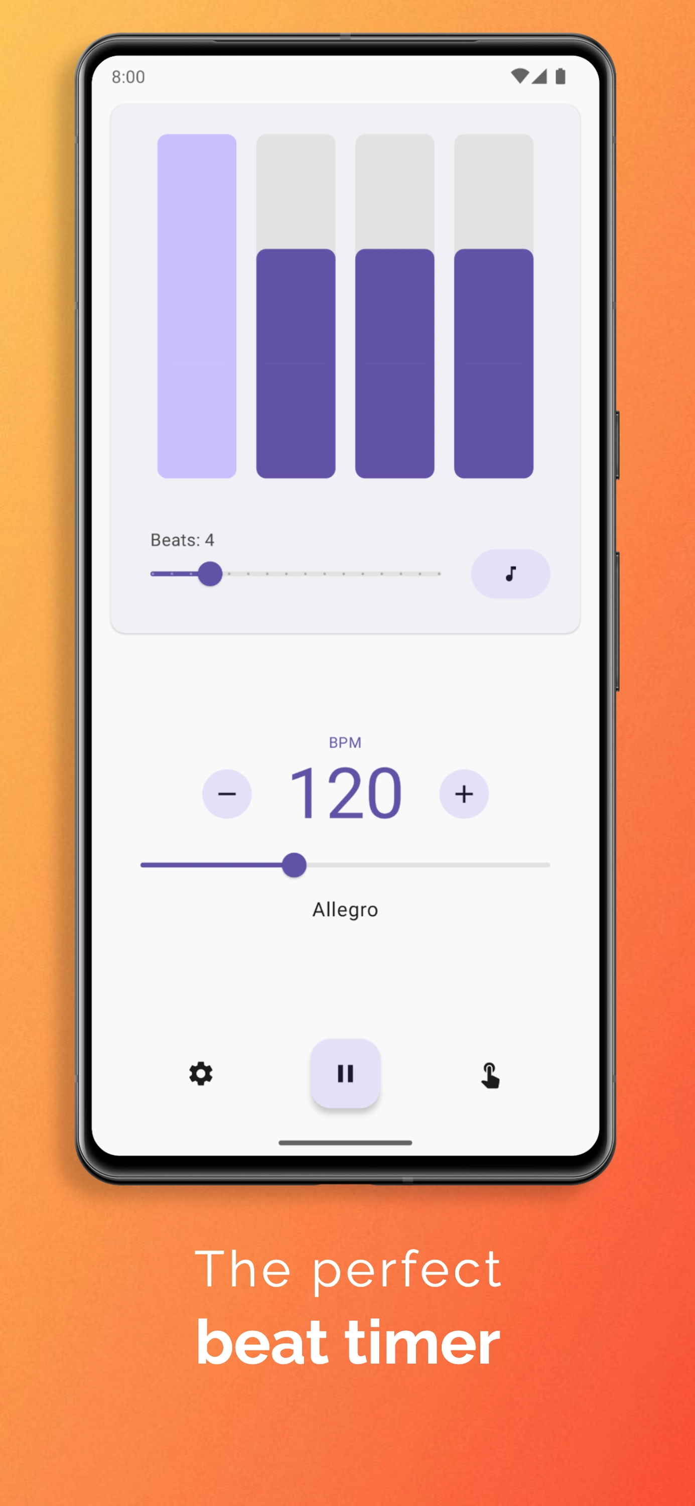 اسکرین شات 1 برنامه Easy Metronome