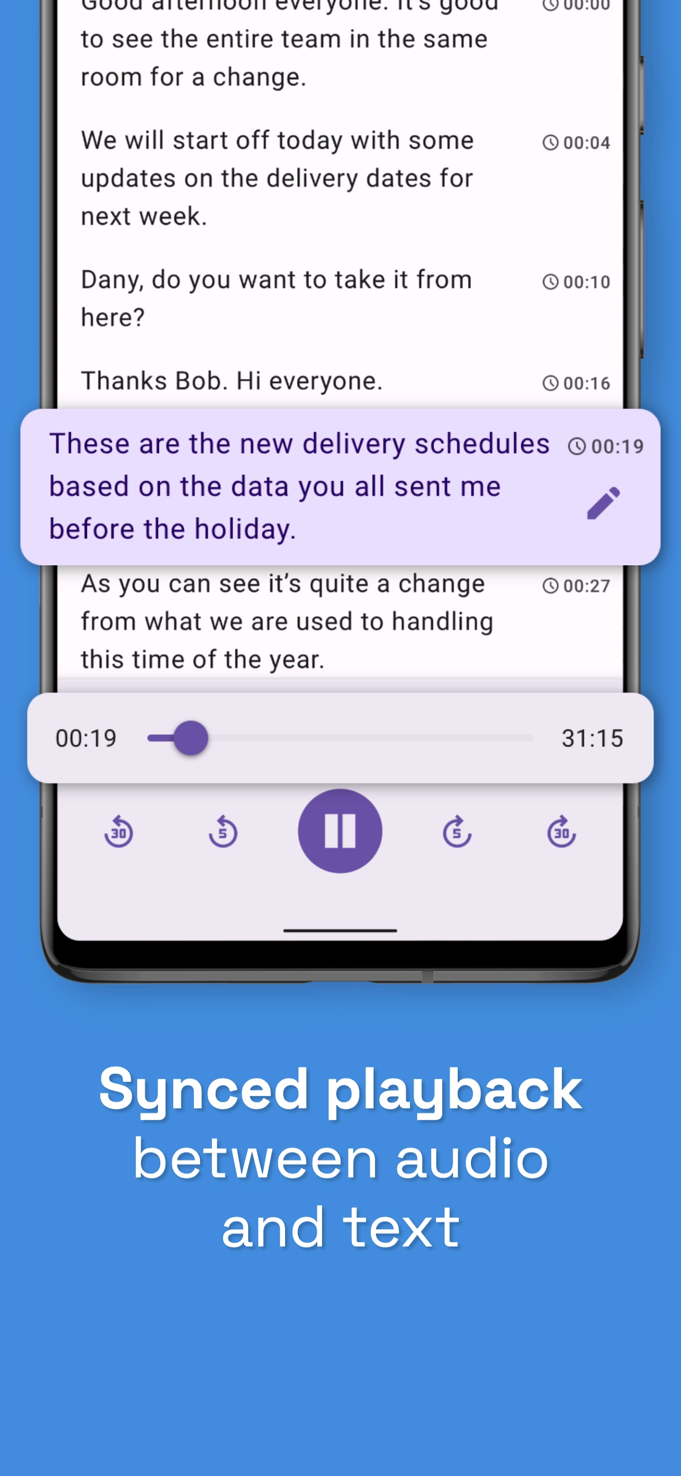 اسکرین شات 4 برنامه Easy Transcription