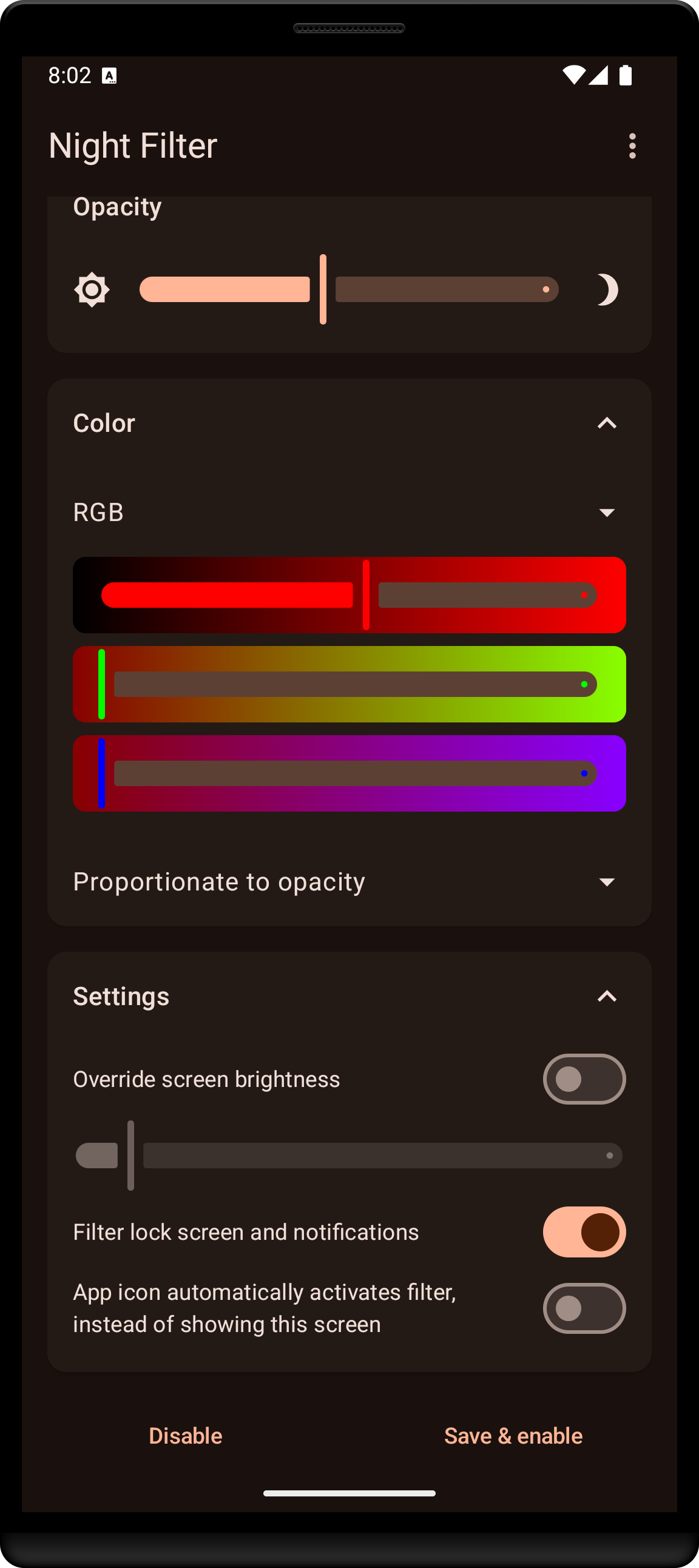 اسکرین شات 4 برنامه Night Filter