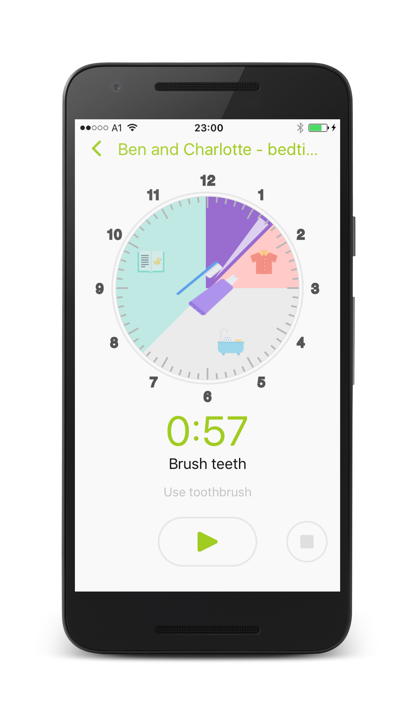 اسکرین شات 1 برنامه Kids visual task timer