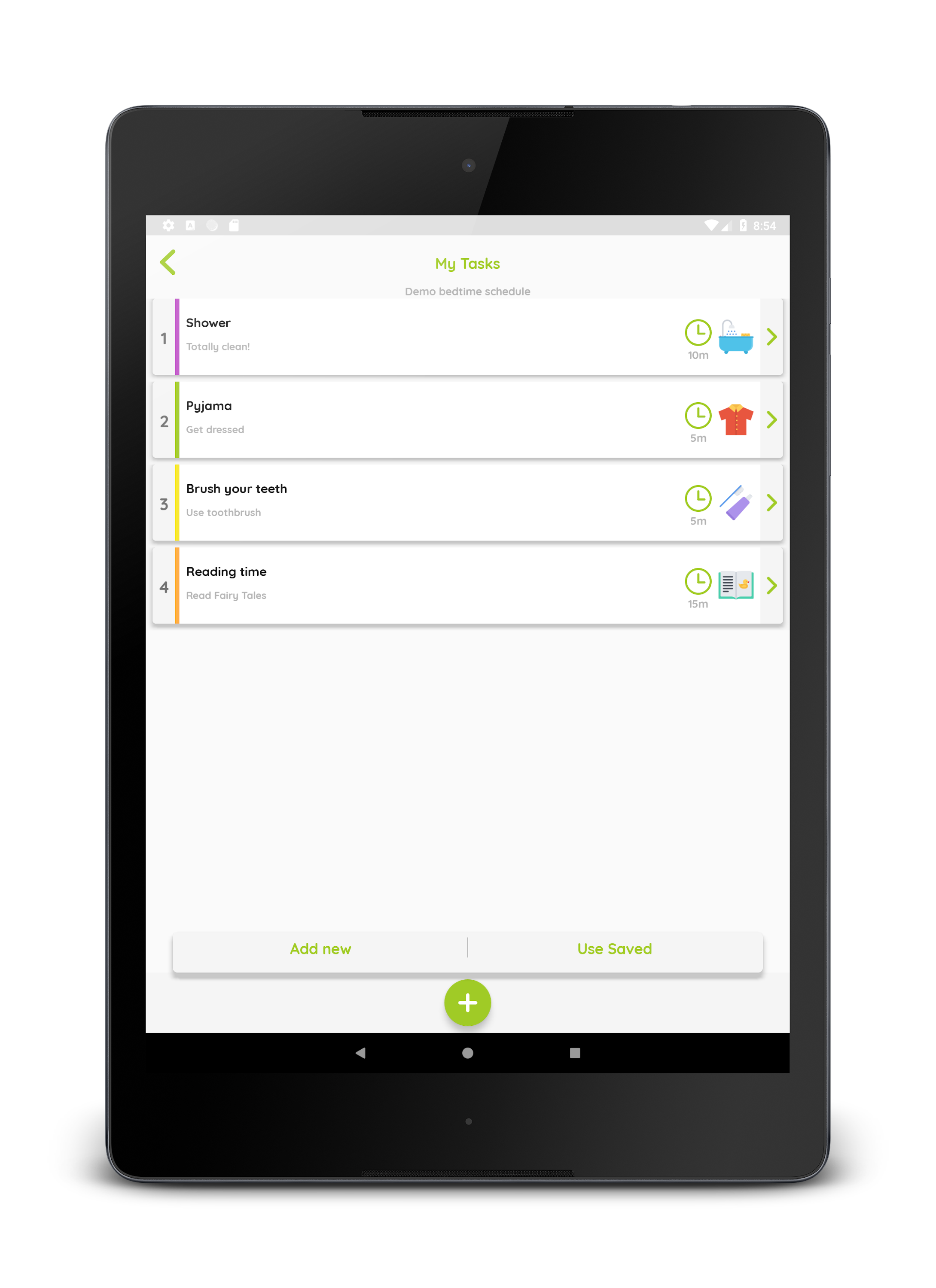 اسکرین شات 5 برنامه Kids visual task timer