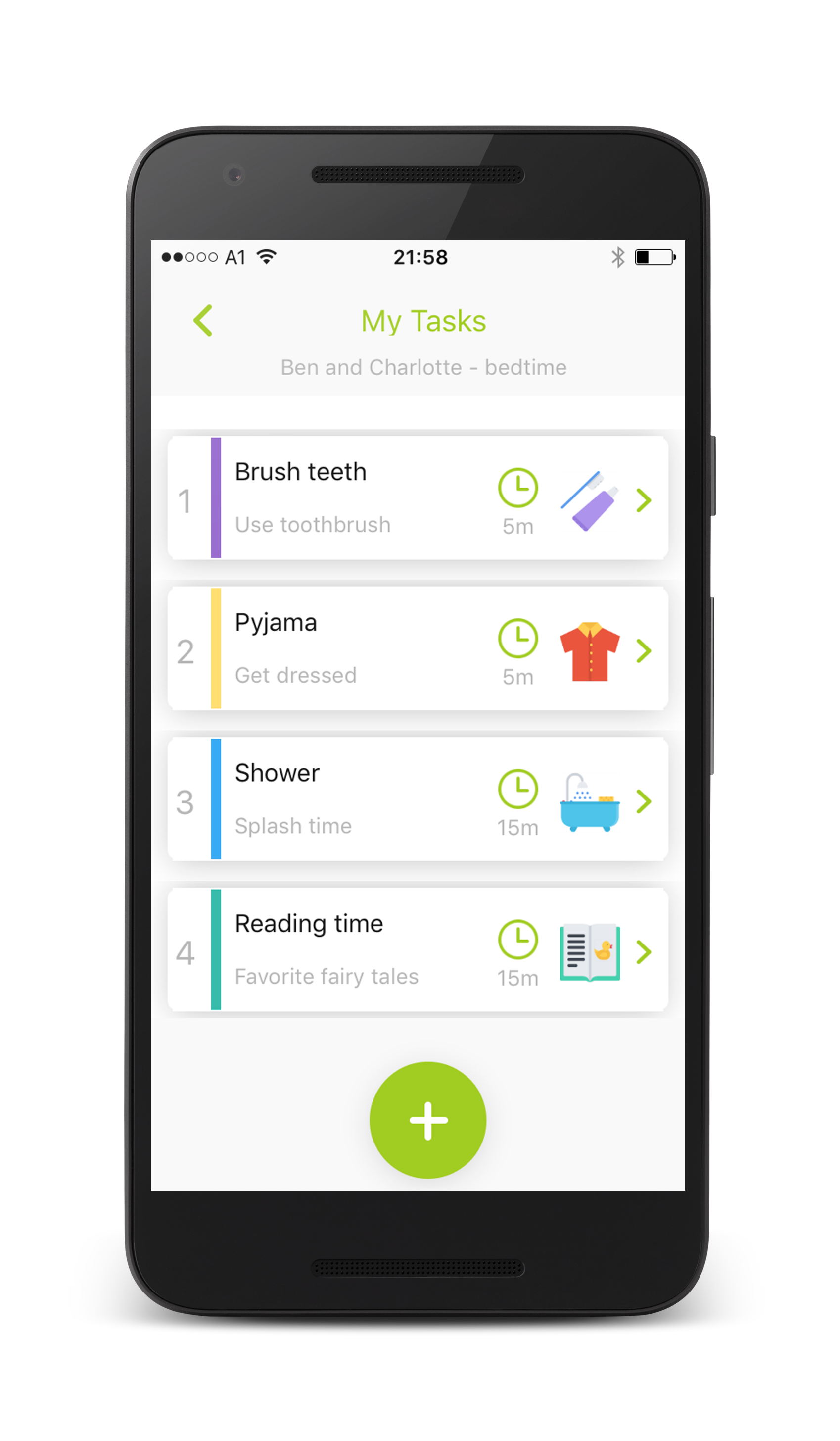 اسکرین شات 2 برنامه Kids visual task timer