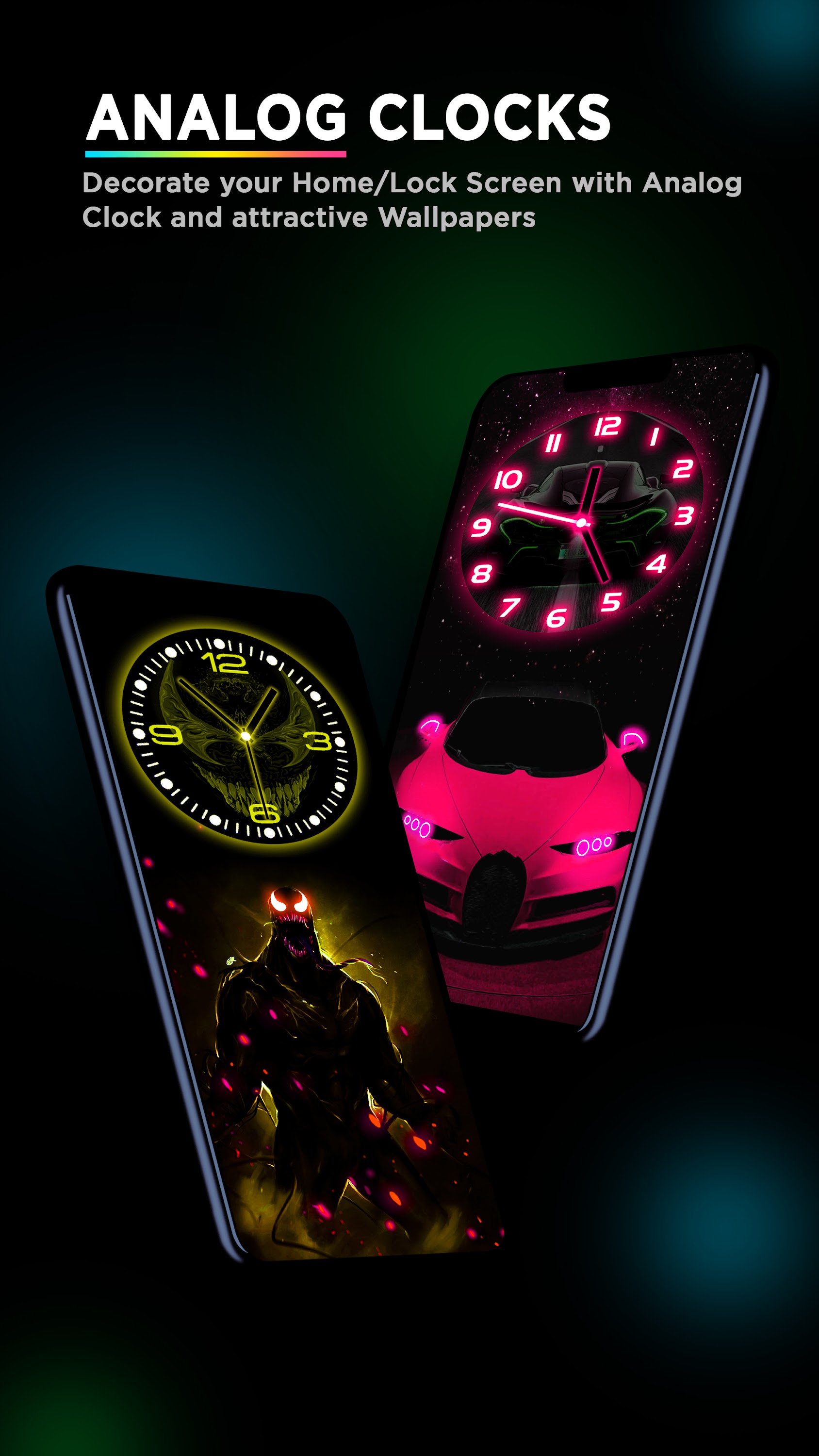اسکرین شات 4 برنامه Smart Watch - Clock Wallpaper