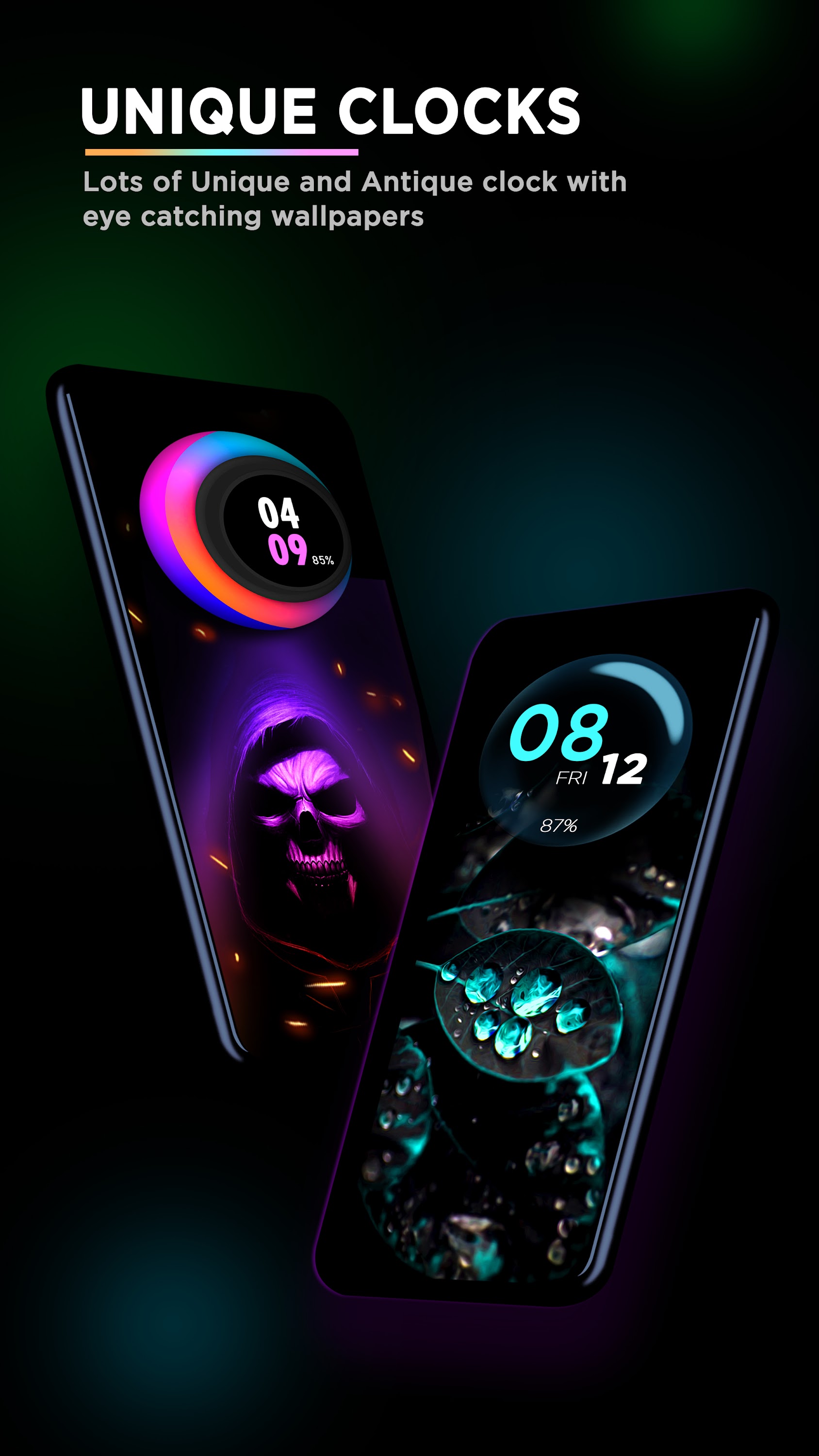 اسکرین شات 3 برنامه Smart Watch - Clock Wallpaper
