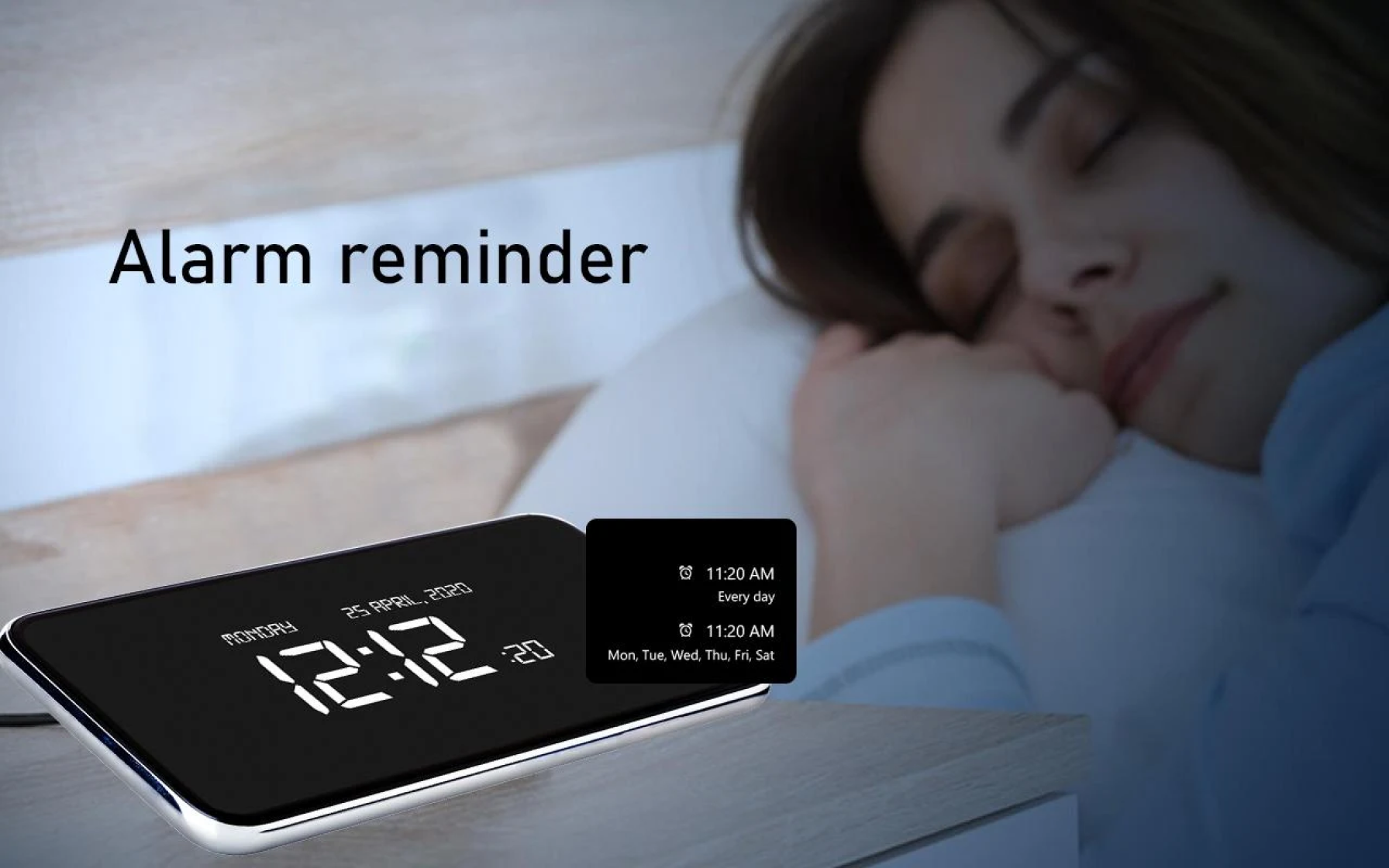 اسکرین شات 4 برنامه Big Clock Display: Digital