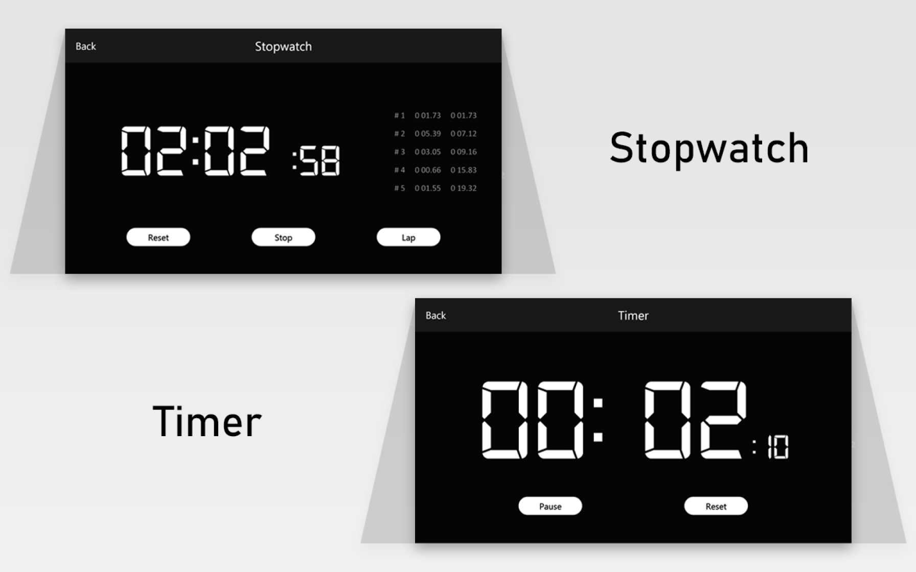 اسکرین شات 3 برنامه Big Clock Display: Digital