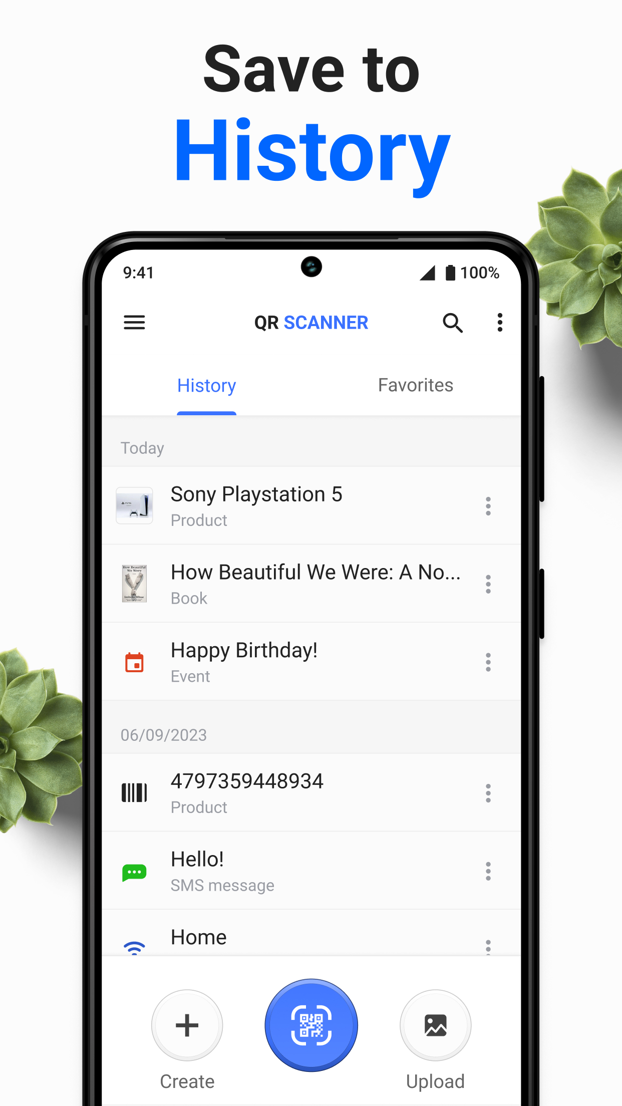 اسکرین شات 7 برنامه QR Code & Barcode Scanner Plus