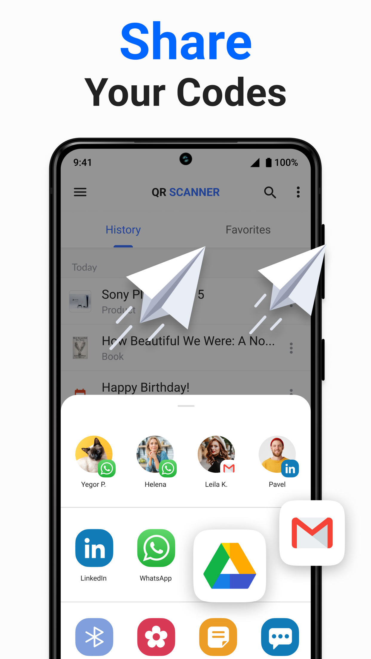 اسکرین شات 8 برنامه QR Code & Barcode Scanner Plus