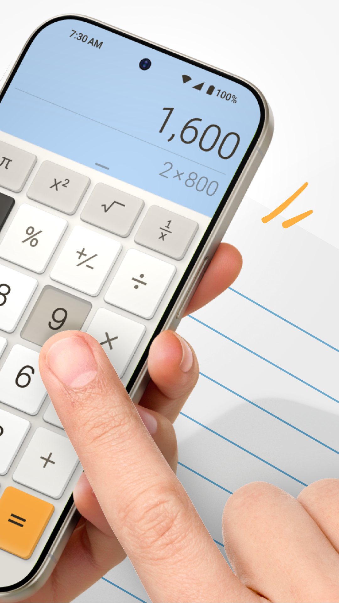 اسکرین شات 2 برنامه Calculator Plus with History