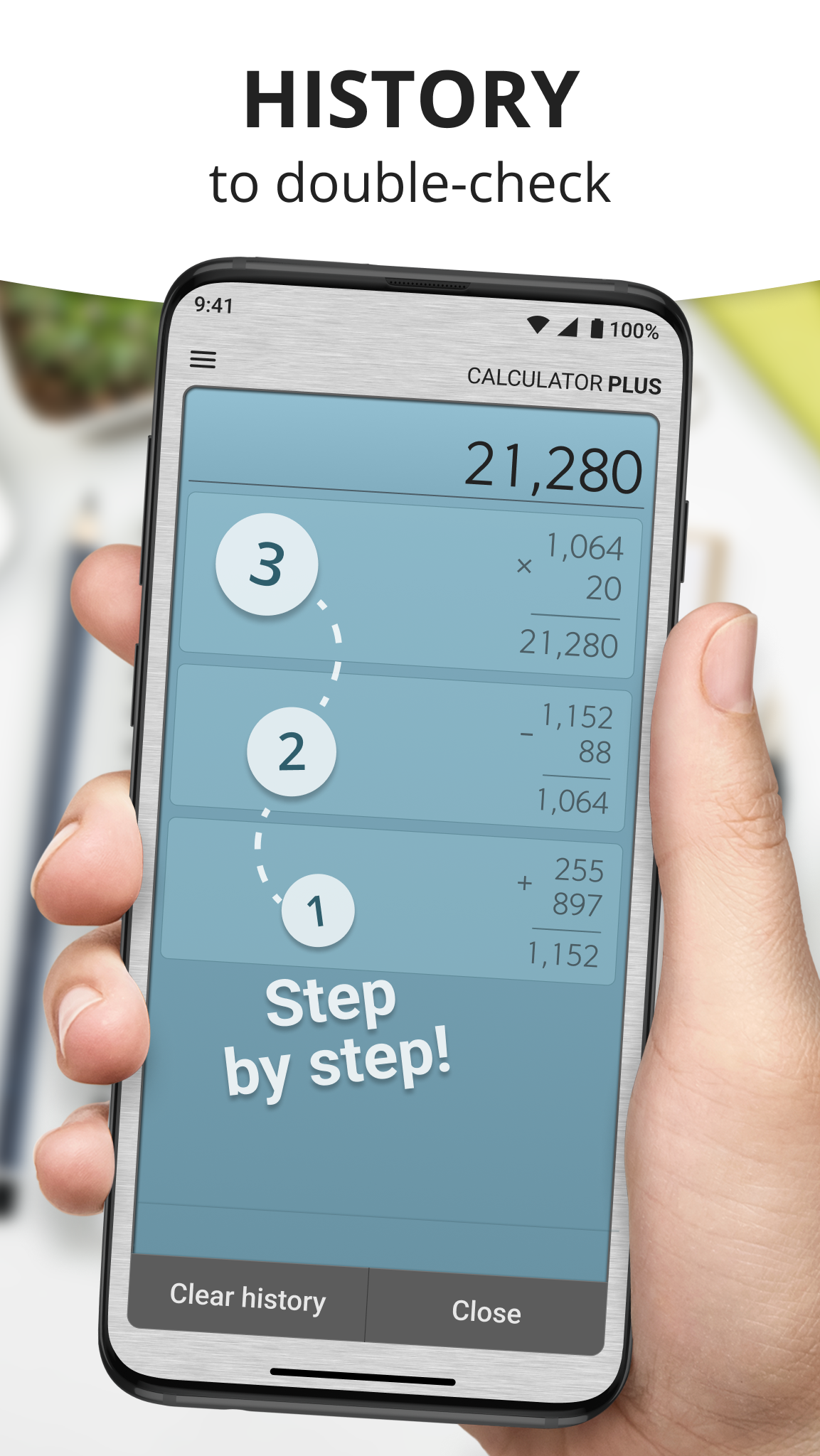 اسکرین شات 3 برنامه Calculator Plus with History