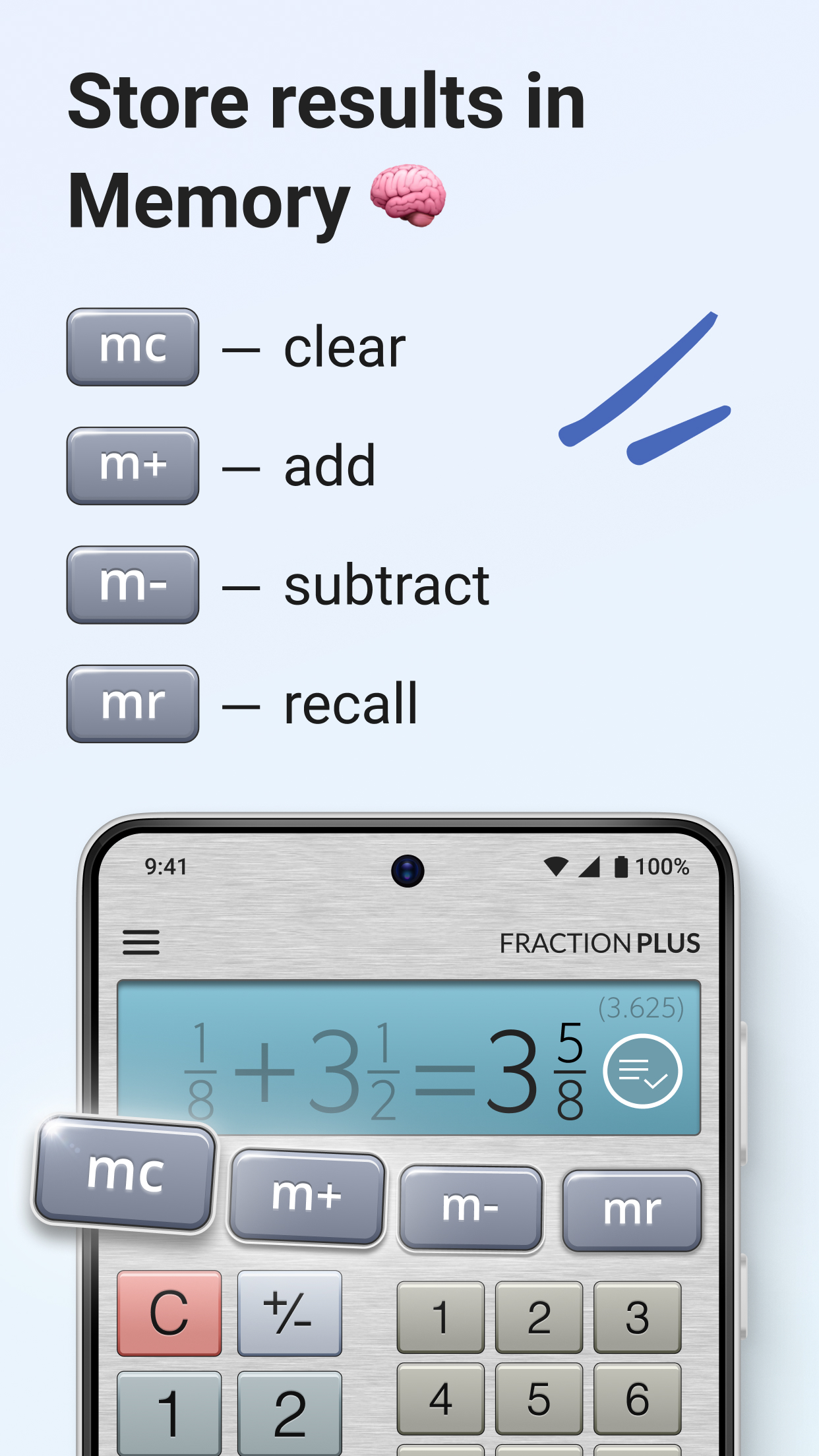 اسکرین شات 7 برنامه Fraction Calculator Plus