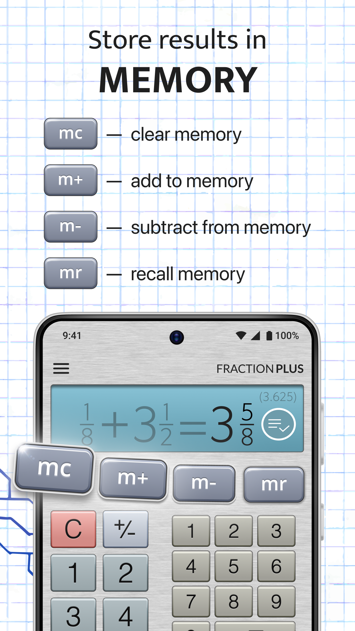 اسکرین شات 7 برنامه Fraction Calculator Plus