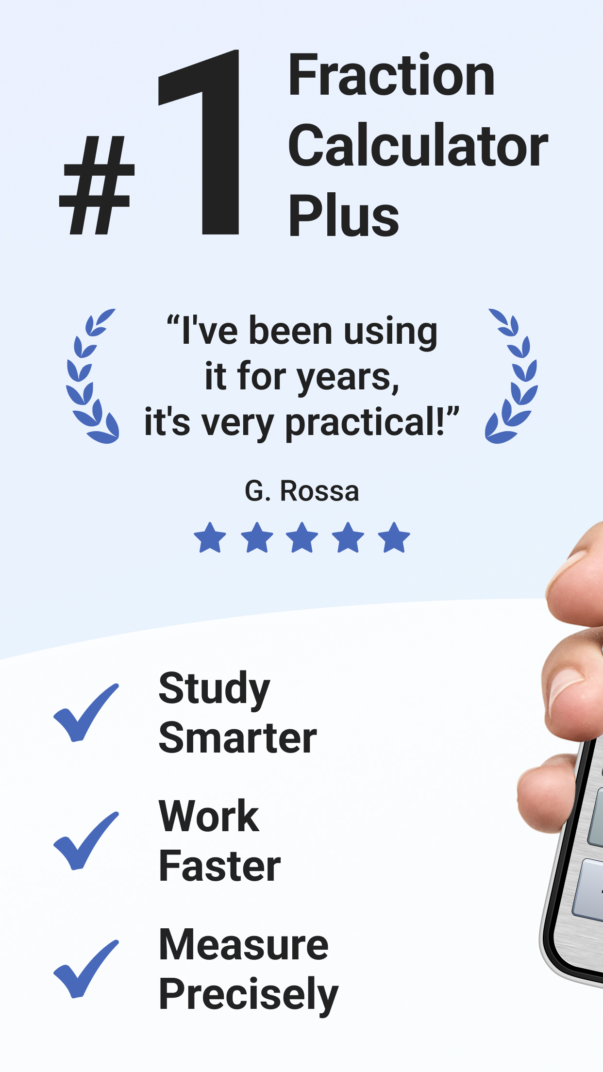 اسکرین شات 1 برنامه Fraction Calculator Plus