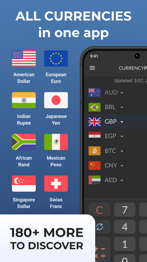 اسکرین شات 2 برنامه Currency Converter Plus