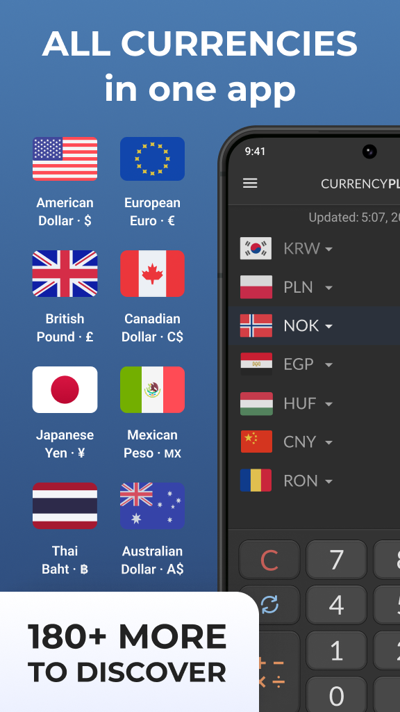 اسکرین شات 2 برنامه Currency Converter Plus