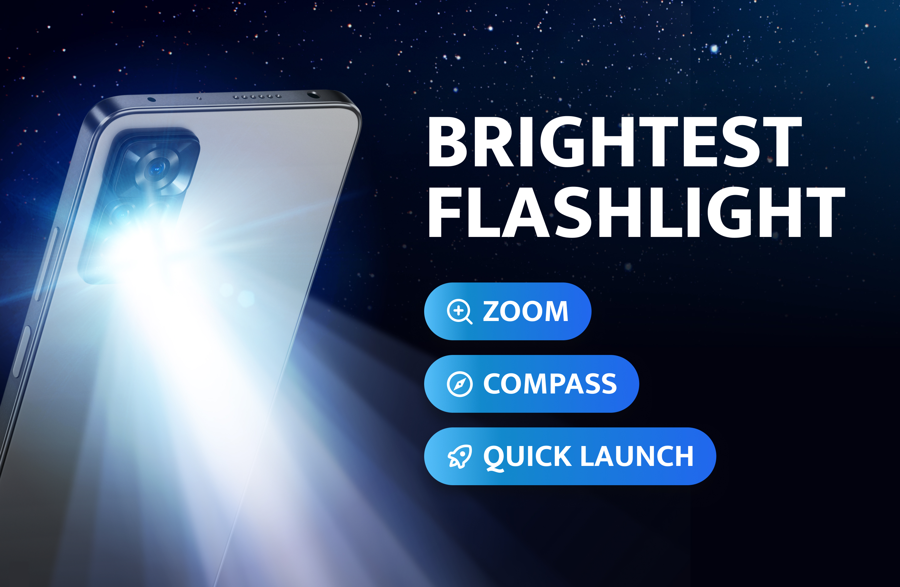 اسکرین شات 1 برنامه Flashlight Plus: LED Torch