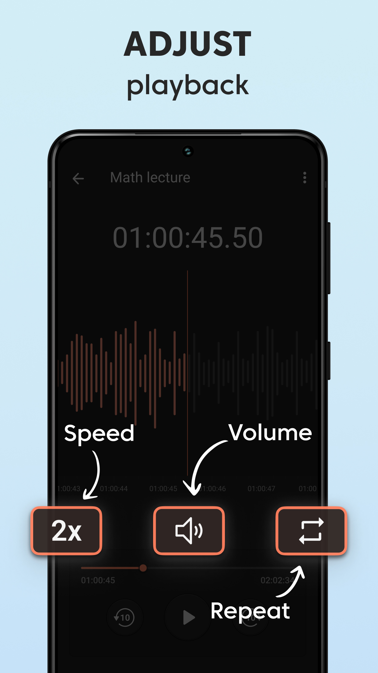 اسکرین شات 4 برنامه Voice Recorder Plus: Rec Sound