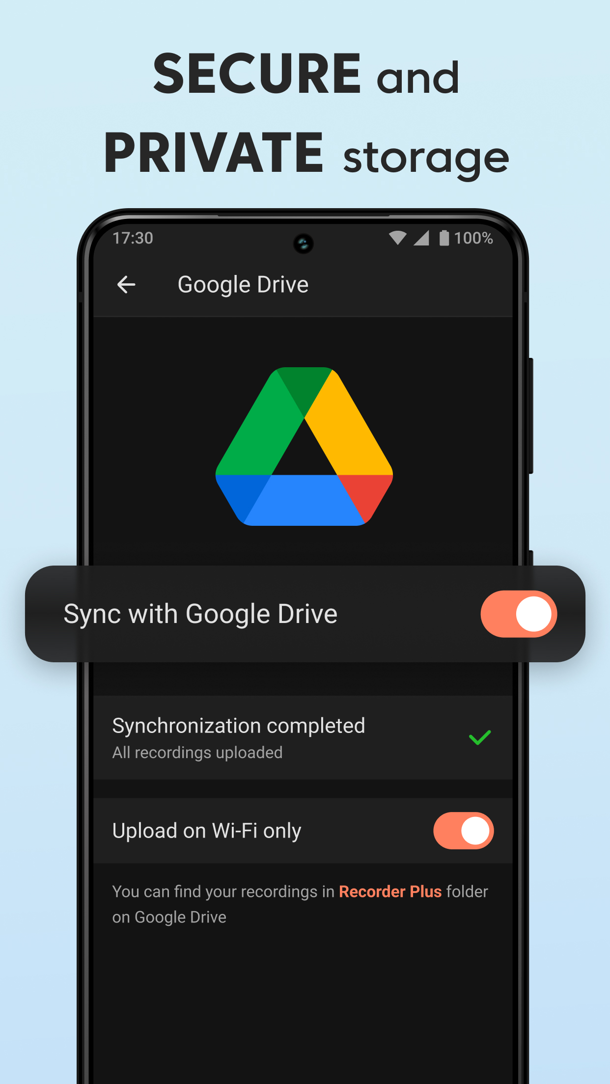 اسکرین شات 5 برنامه Sound Recorder Plus: Voice Rec