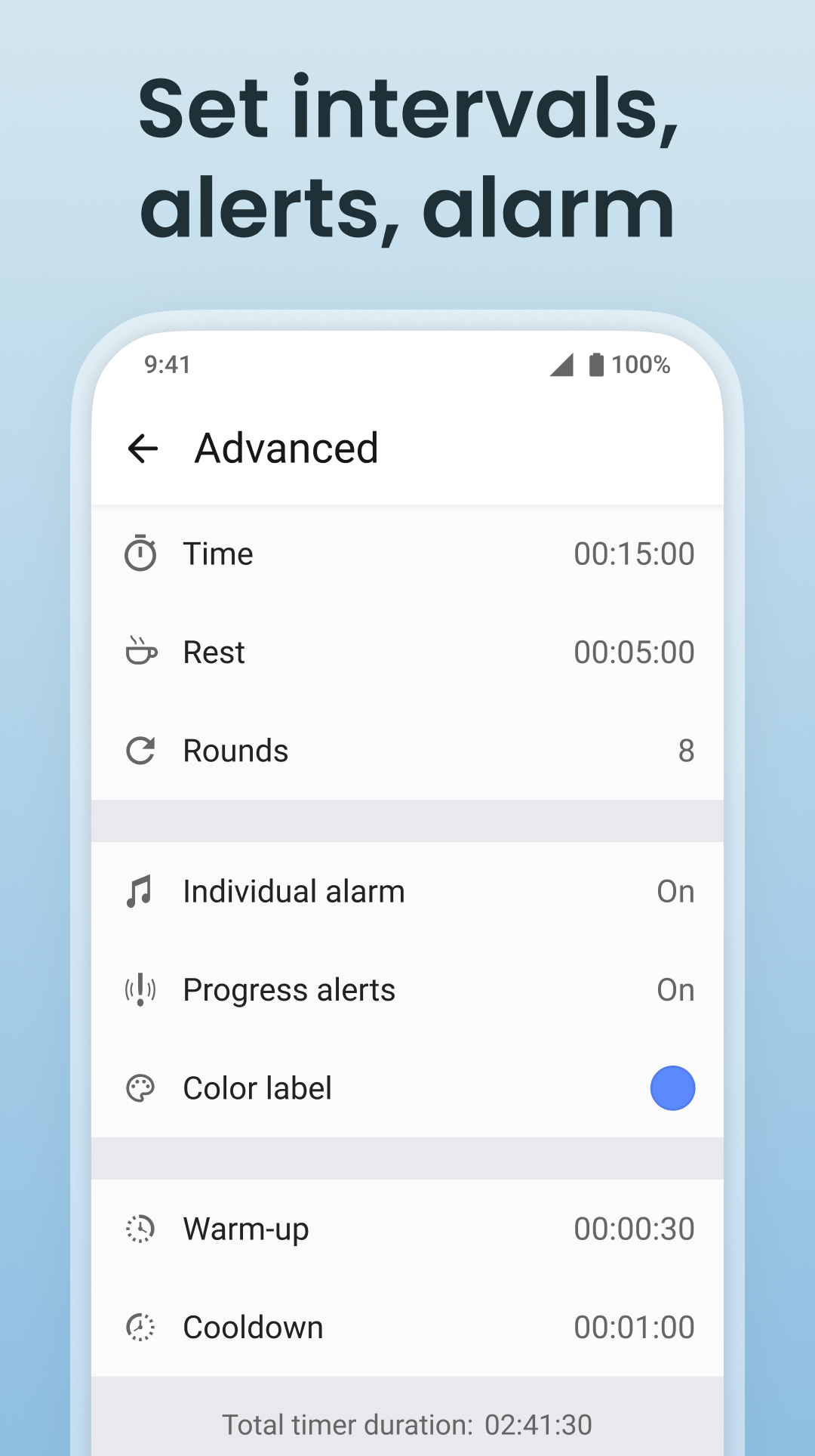 اسکرین شات 5 برنامه Multi Timer: Timer + Stopwatch