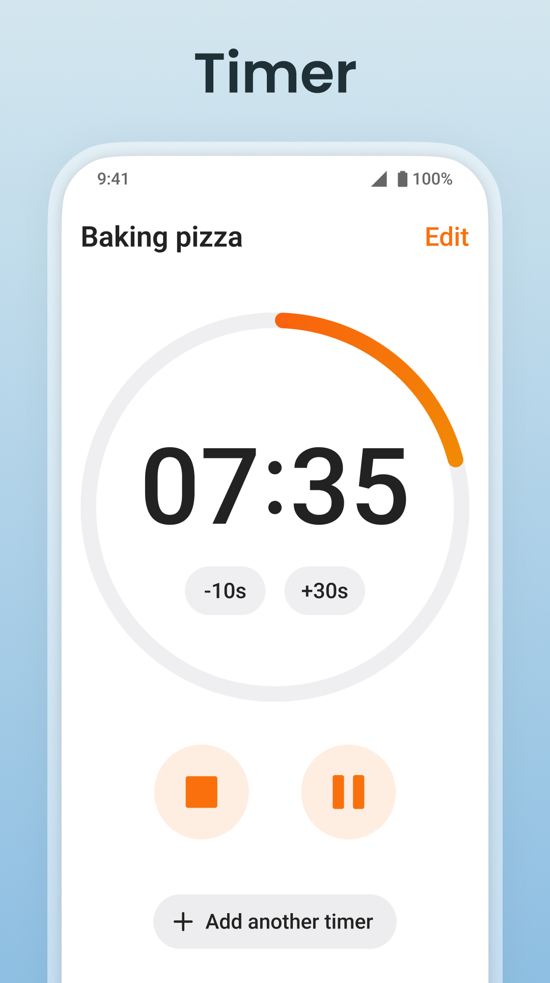 اسکرین شات 2 برنامه Multi Timer: Timer + Stopwatch