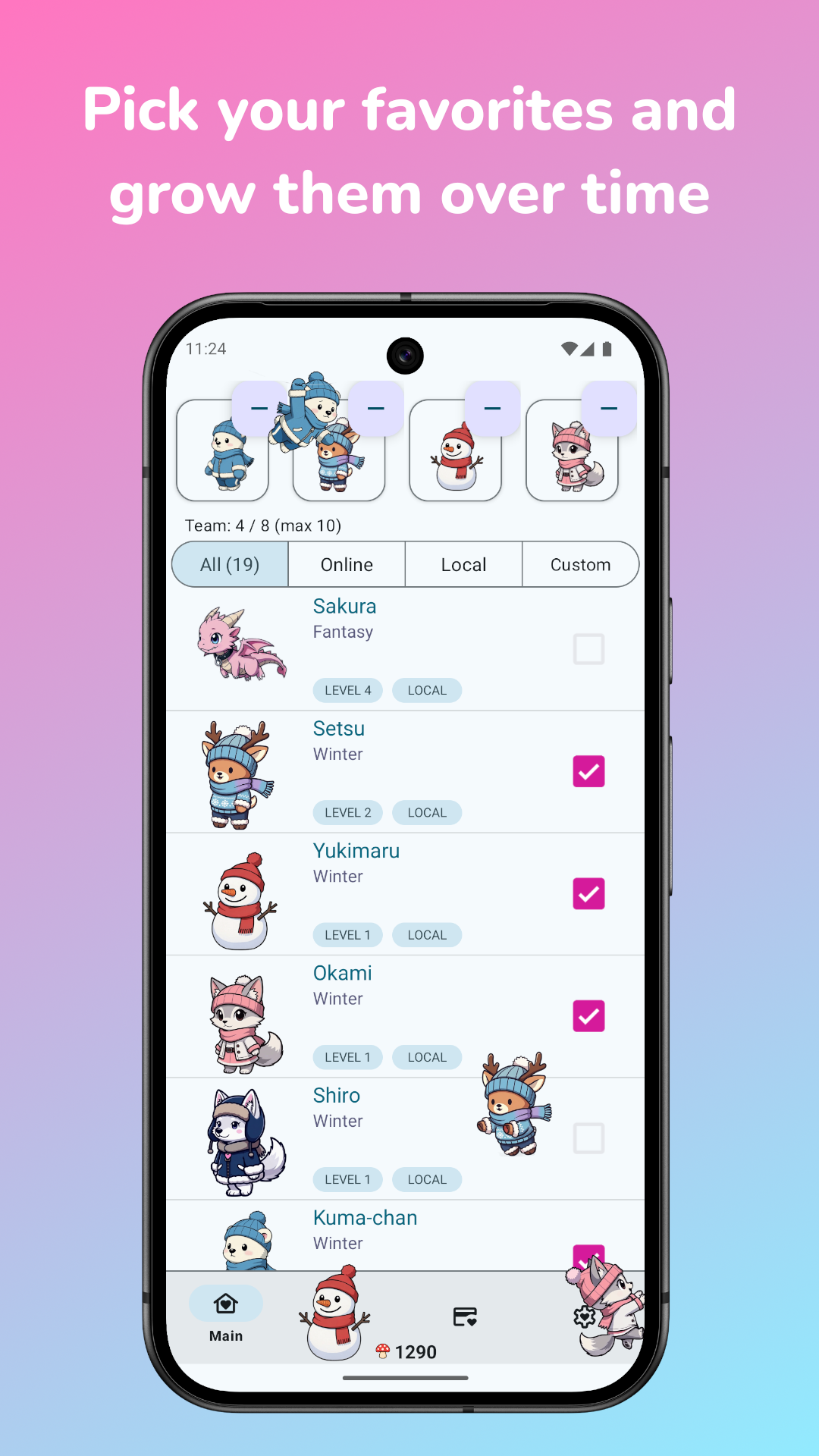 اسکرین شات 2 برنامه Shimeji: Screen Buddies