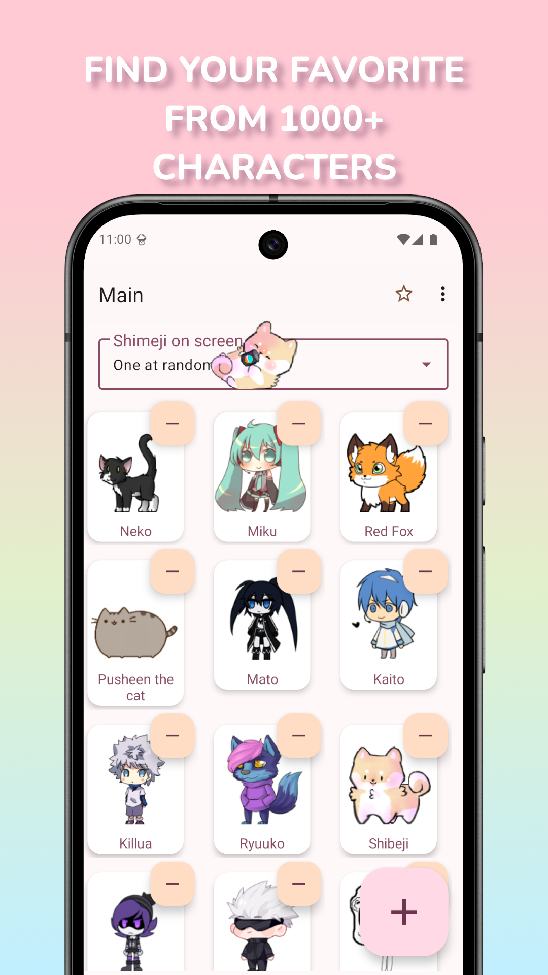 اسکرین شات 2 برنامه Shimeji: Screen Buddies