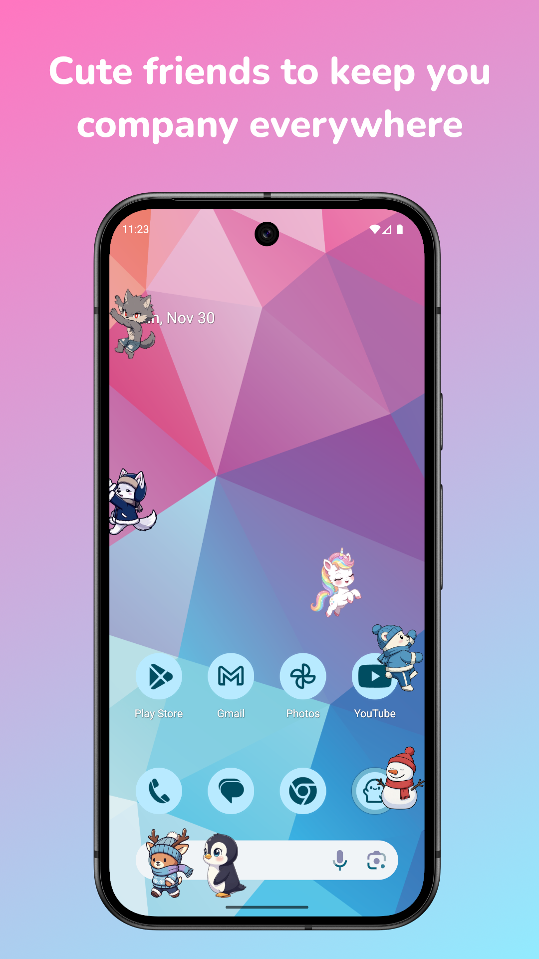 اسکرین شات 1 برنامه Shimeji: Screen Buddies