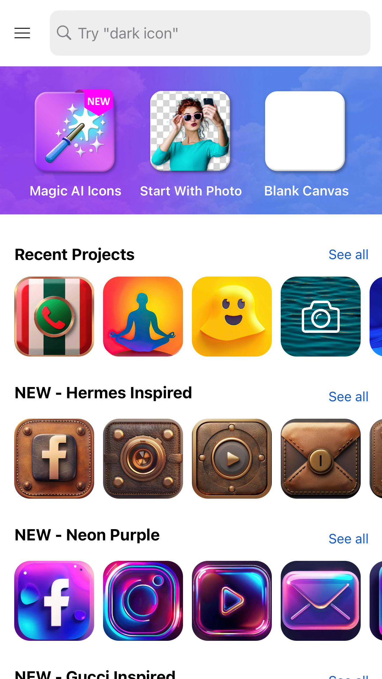 اسکرین شات 1 برنامه App Icon Maker Pro