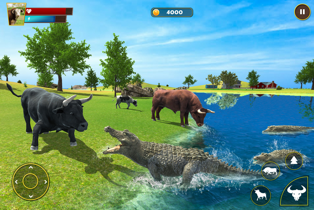 اسکرین شات 3 بازی Angry Bull Family Survival 3D