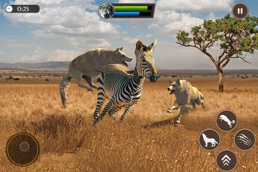 اسکرین شات 4 بازی Wolf Simulator Family Sim 3D