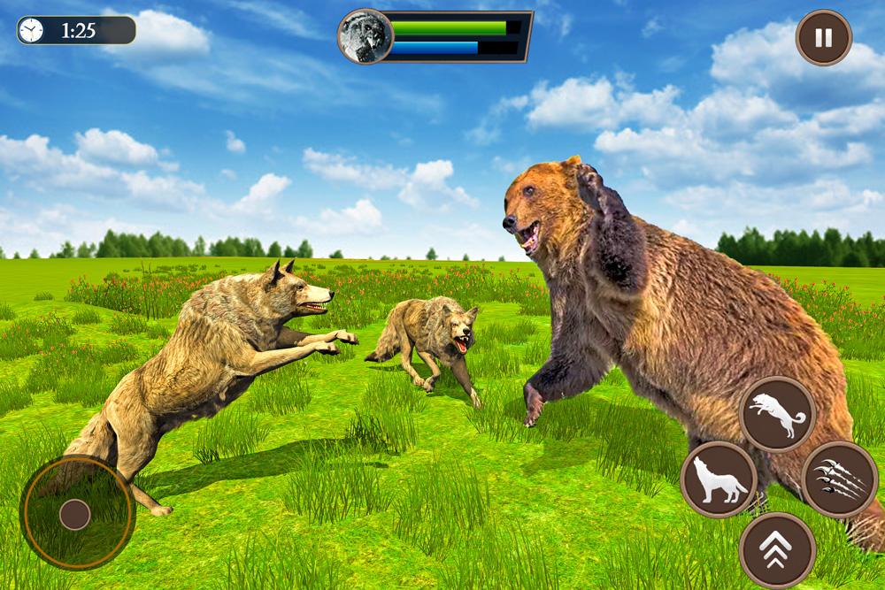 اسکرین شات 2 بازی Wolf Simulator Family Sim 3D