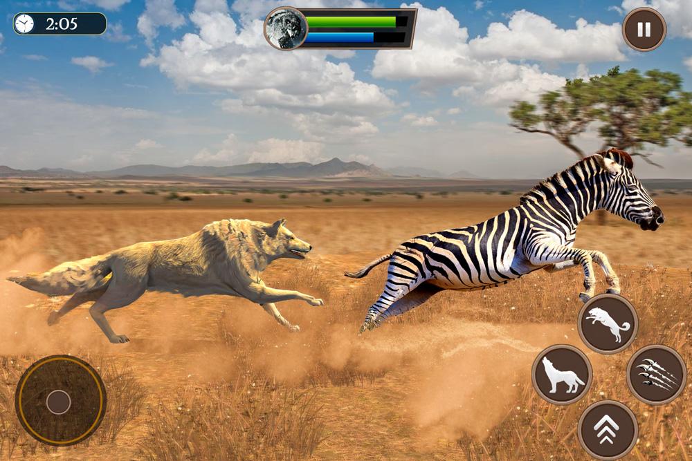 اسکرین شات 3 بازی Wolf Simulator Family Sim 3D