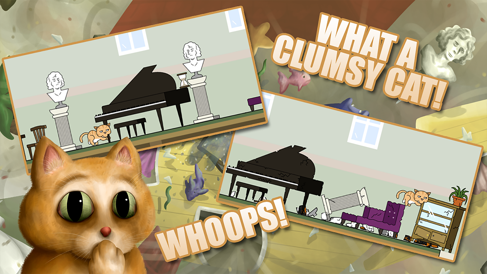 اسکرین شات بازی Clumsy Cat 5