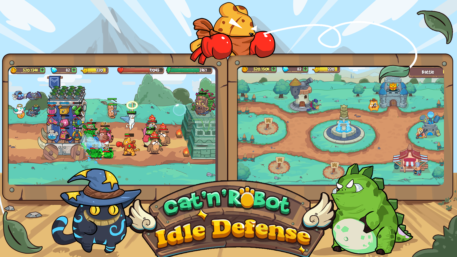 اسکرین شات 2 بازی CatnRobot Idle TD: Battle Cat