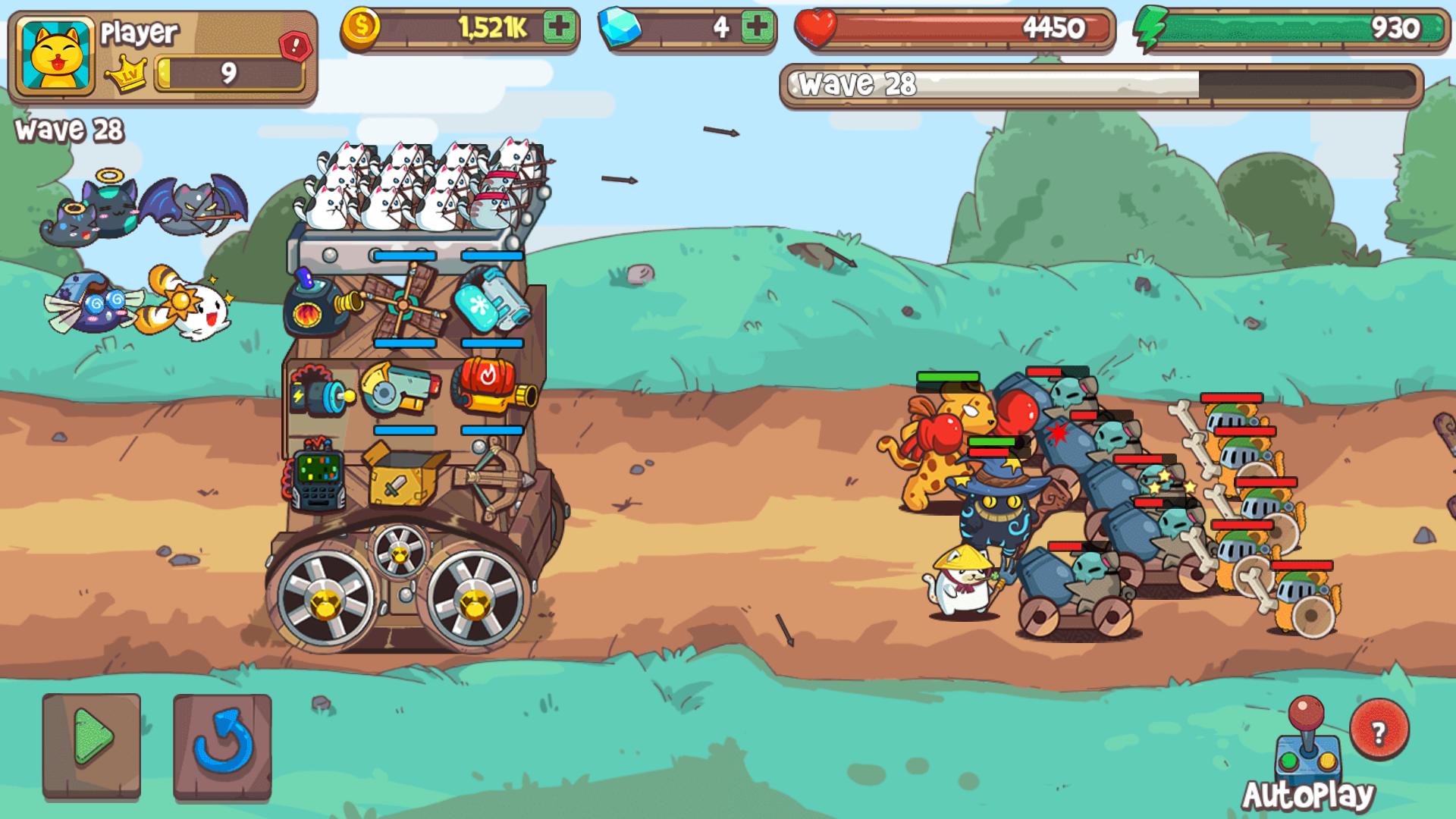 اسکرین شات 5 بازی CatnRobot Idle TD: Battle Cat