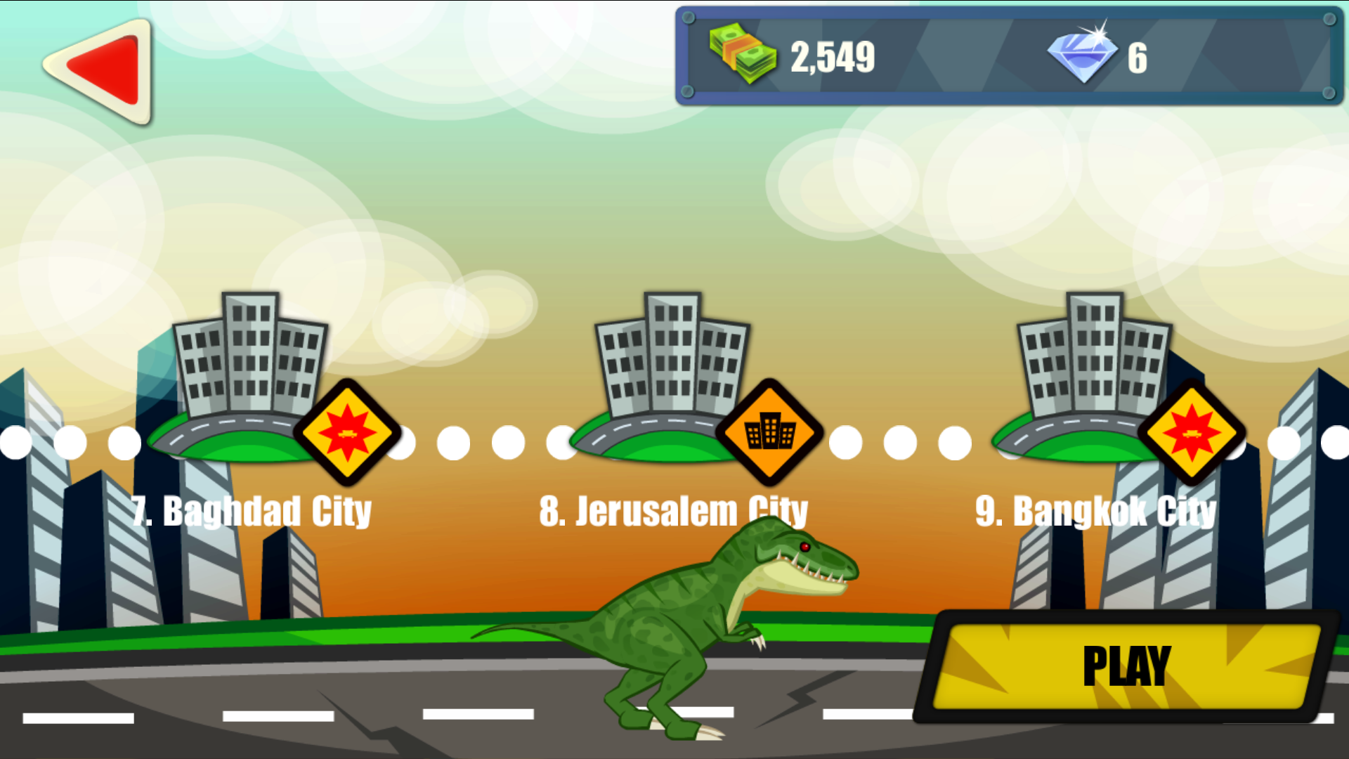 اسکرین شات 5 بازی Jurassic Dinosaur City Rampage