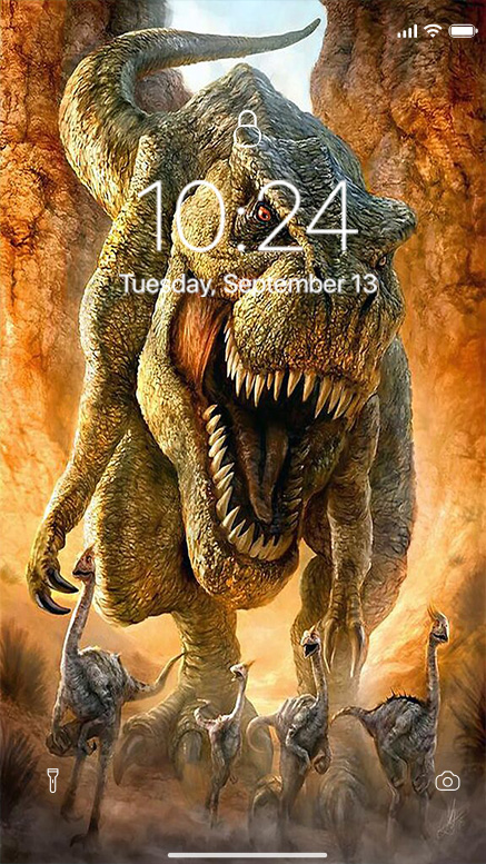 اسکرین شات 2 برنامه Dinosaur Wallpaper